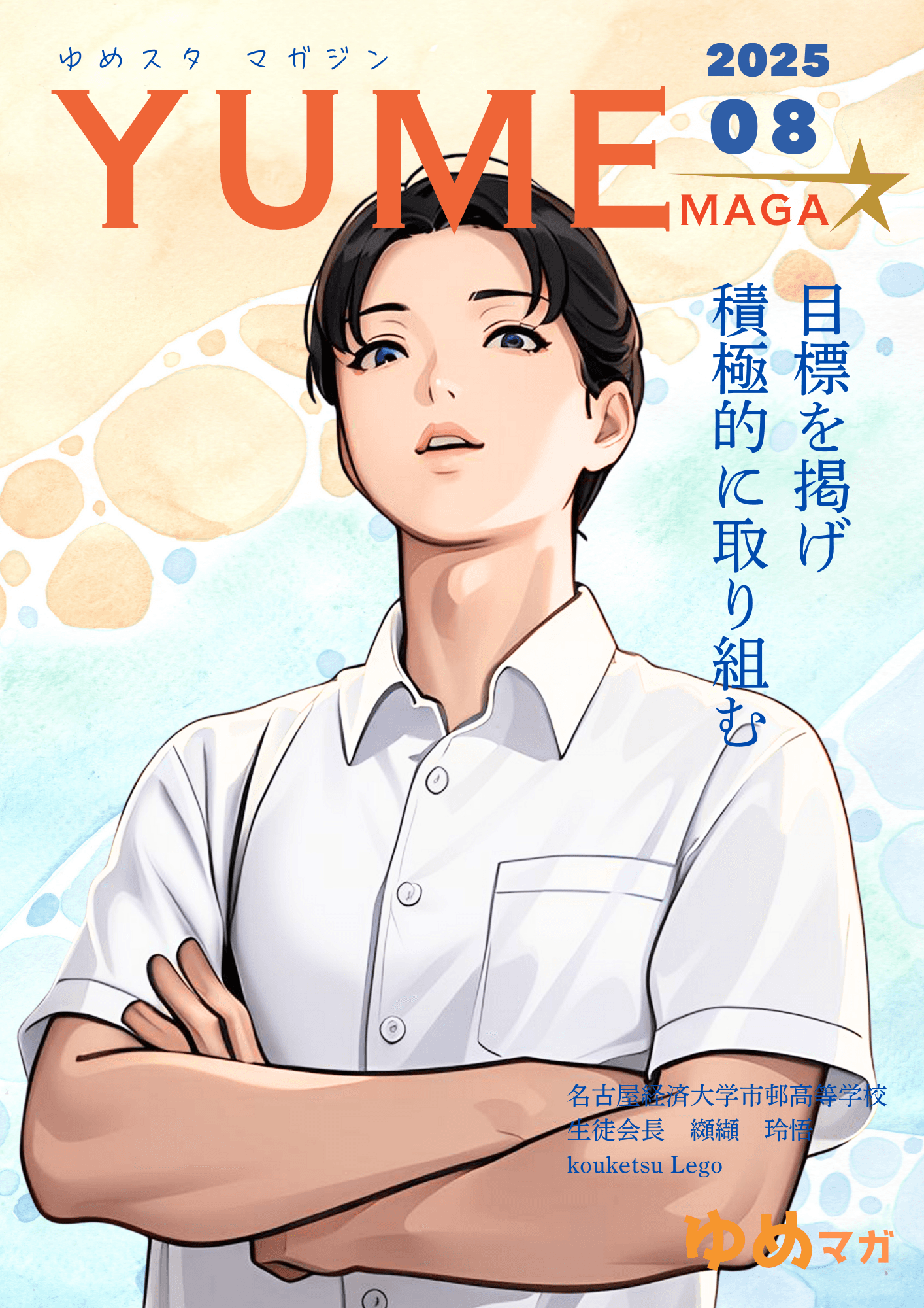 ゆめマガ 8月号の表紙